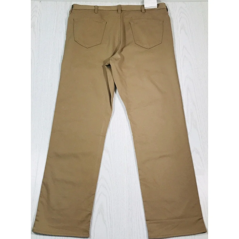 Banana Republic Slim Fit Traveler Jeans Mens 40x34 Brown Stretch 99% Cotton New